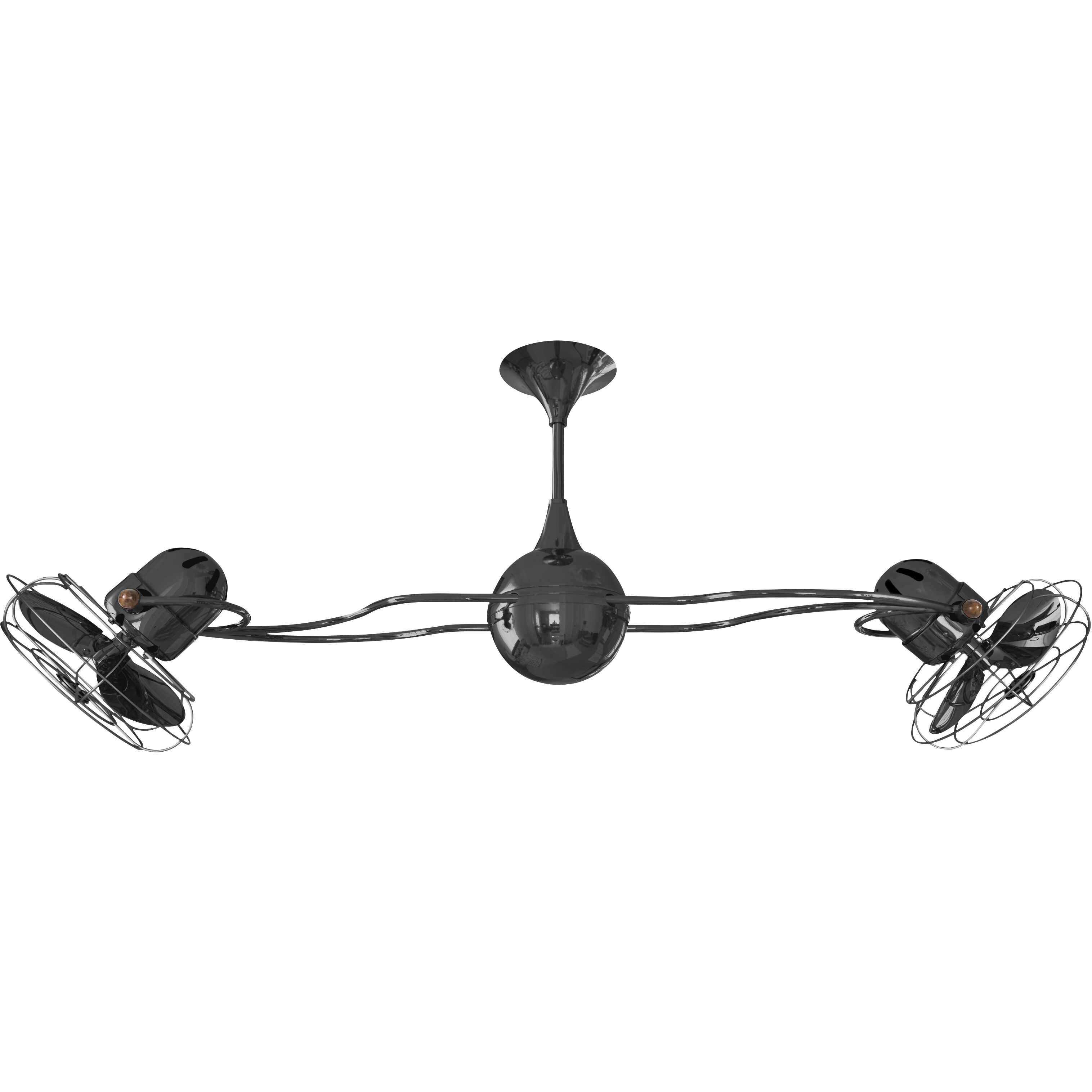Matthews-Gerbar Italo Ventania 13 inch Black Nickel Rotational Ceiling Fan