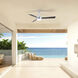 Atlas Donaire 52 inch Brushed Stainless with Brushed Bronze Blades Paddle Fan, Coastal Wet Rated