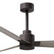 Atlas Alessandra 42 inch Textured Bronze with Gray Ash Blades Indoor/Outdoor Ceiling Fan