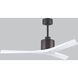 Atlas Mollywood 52 inch Textured Bronze with Matte White Blades Ceiling Fan, Atlas
