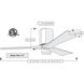 Atlas Irene-3H 72 inch Brushed Pewter with Light Maple Tone Blades Ceiling Fan