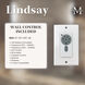 Atlas Lindsay 52 inch Matte Black with Walnut Tone Blades Ceiling Fan, Atlas