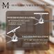 Atlas Donaire 52 inch Brushed Stainless with Silver Blades Indoor/Outdoor Ceiling Fan, 316 Marine Grade Stainless Steel