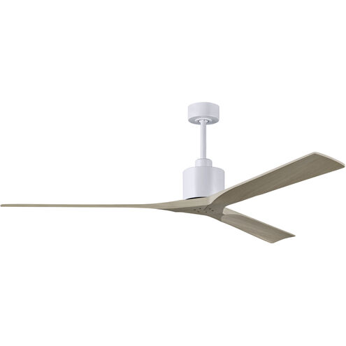 Atlas Nan XL 72 inch Matte White with Gray Ash Blades Ceiling Fan