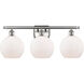Ballston Athens LED 26 inch Brushed Satin Nickel Bath Vanity Light Wall Light in Matte White Glass, Ballston