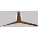 Atlas Eliza-H 56 inch Gloss White with Walnut Tone Blades Ceiling Mount Paddle Fan, Atlas