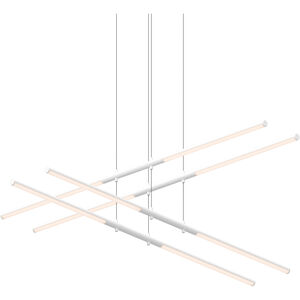 Tik-Tak LED 48 inch Satin White Pendant Ceiling Light