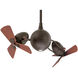 Atlas Acqua 39 inch Textured Bronze with Mahogany Tone Blades Ceiling Fan, Atlas
