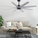 Atlas Ariella 64 inch Matte Black with Barn Wood Tone Blades Ceiling Fan