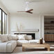 Atlas Mollywood 42 inch Matte White with Walnut Tone Blades Ceiling Fan, Atlas