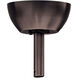 Atlas Brushed Bronze Fan Canopy, Cathedral Ceiling Mount