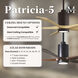 Atlas Patricia-5 60 inch Brushed Nickel with Barn Wood Tone Blades Ceiling Fan, Atlas