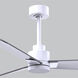 Atlas Alessandra 42 inch Matte White with Brushed Nickel Blades Indoor/Outdoor Ceiling Fan