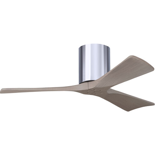 Atlas Irene-3H 42 inch Polished Chrome with Gray Ash Blades Ceiling Fan
