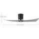 Atlas Lindsay 52 inch Matte Black with Barnwood Tone Blades Ceiling Fan in Barn Wood, Atlas