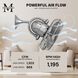 Atlas Kaye 17 inch Brushed Nickel Wall/Ceiling Fan, Atlas