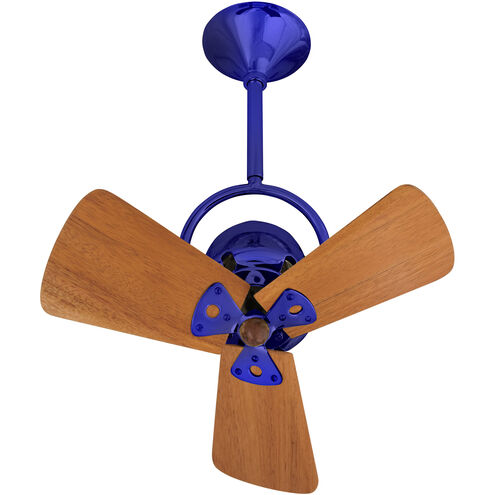 Matthews-Gerbar Bianca Direcional 16 inch Blue with Mahogany Blades Ceiling Fan