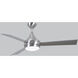 Atlas Donaire 52 inch Brushed Stainless with Silver Blades Indoor/Outdoor Ceiling Fan, 316 Marine Grade Stainless Steel