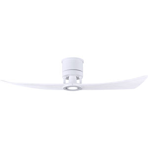 Atlas Lindsay 52 inch Matte White Ceiling Fan, Atlas