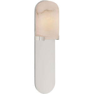 Kelly Wearstler Melange LED 4.5 inch Polished Nickel Elongated Pill Sconce Wall Light, Medium