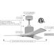 Atlas Nan 60 inch Matte Black with Barnwood Tone Blades Ceiling Fan in Barn Wood