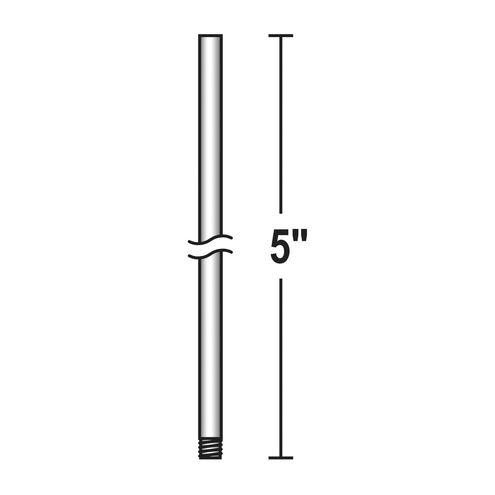 Atlas Matte White Fan Down Rod in 5