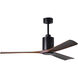 Atlas Patricia-3 60 inch Matte Black with Walnut Tone Blades Ceiling Fan, Atlas