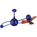 Matthews-Gerbar Brisa 2000 40 inch Blue with Mahogany Blades Ceiling Fan