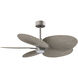 Atlas Alessandra TROPICAL - LK 48 inch Brushed Nickel with Gray Ash Tone Blades Ceiling Fan