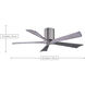 Atlas Irene-5H 52 inch Textured Bronze with Barnwood Tone Blades Ceiling Mount Paddle Fan in Barn Wood, Flush Mounted