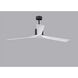 Atlas Nan XL 72 inch Matte Black with Matte White Blades Ceiling Fan