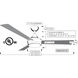 Atlas Donaire 52 inch Brushed Stainless with Silver Blades Indoor/Outdoor Ceiling Fan, 316 Marine Grade Stainless Steel