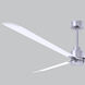 Atlas Alessandra 72 inch Brushed Nickel with Matte White Blades Indoor/Outdoor Ceiling Fan