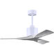 Atlas Nan 42 inch Matte White with Barnwood Tone Blades Ceiling Fan in Barn Wood