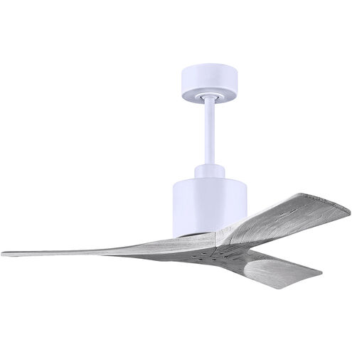 Atlas Nan 42 inch Matte White with Barnwood Tone Blades Ceiling Fan in Barn Wood