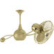 Matthews-Gerbar Brisa 2000 39 inch Brushed Brass Ceiling Fan, Matthews-Gerbar