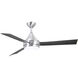 Atlas Donaire 52 inch Brushed Stainless with Brushed Bronze Blades Paddle Fan, Coastal Wet Rated