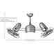 Atlas Dagny-LK 40 inch Brushed Nickel Ceiling Fan, Atlas