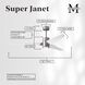 Atlas Super Janet 60 inch Brushed Nickel with Matte White Blades Ceiling Fan