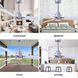 Atlas Alessandra 72 inch Brushed Nickel with Matte White Blades Indoor/Outdoor Ceiling Fan