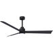 Atlas Alessandra-LK 56 inch Matte Black Indoor/Outdoor Ceiling Fan
