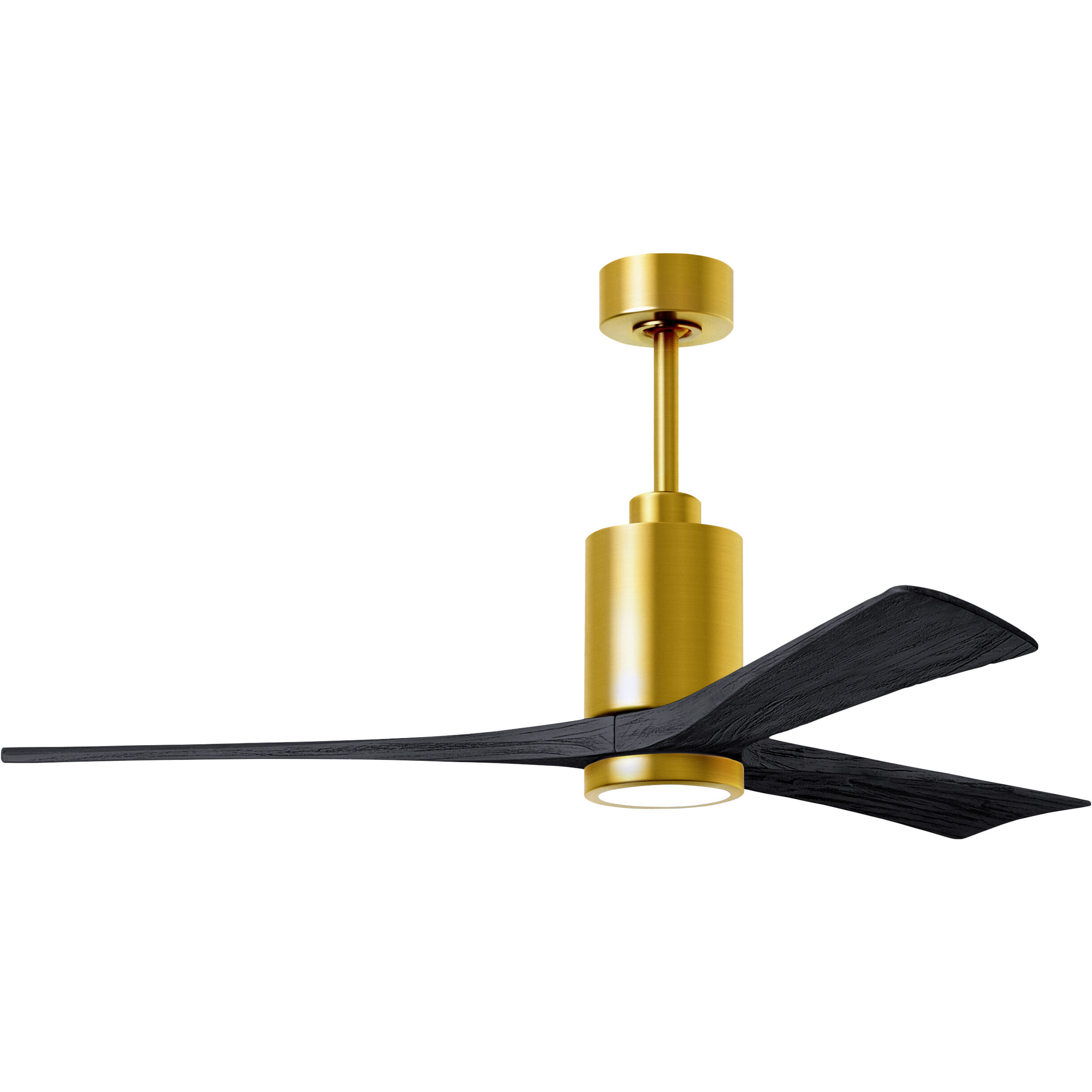 Atlas Patricia-3 60 inch Brushed Brass with Matte Black Blades Ceiling Fan