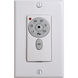 Atlas White Fan Wall Switch, DC