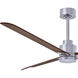 Atlas Alessandra 56 inch Brushed Nickel with Walnut Blades Indoor/Outdoor Ceiling Fan