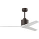 Atlas Mollywood 52 inch Textured Bronze with Matte White Blades Ceiling Fan, Atlas