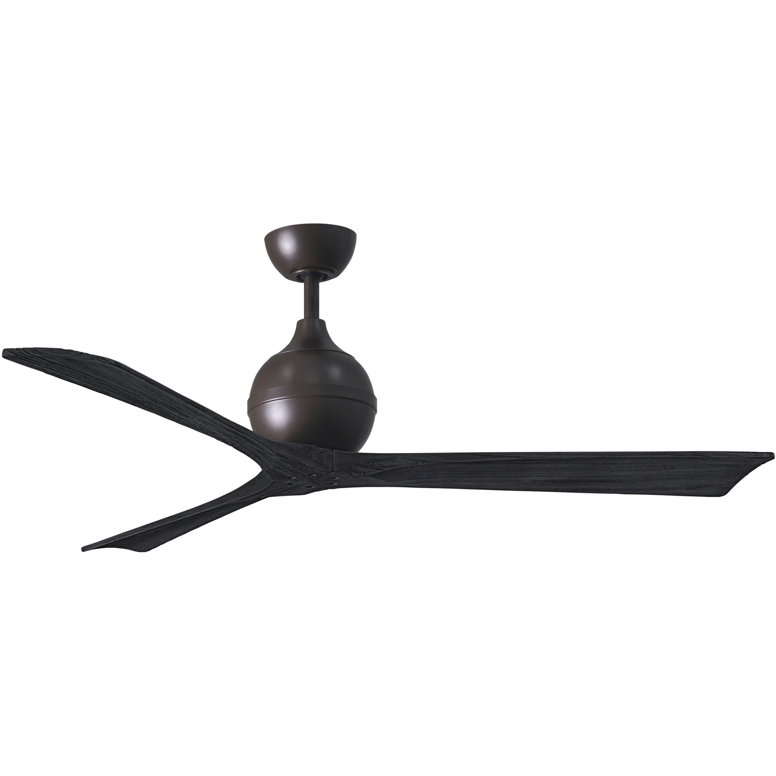 Atlas Irene-3 60 inch Textured Bronze with Matte Black Blades Paddle Fan, Atlas