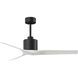 Atlas Mollywood 52 inch Matte Black with Matte White Blades Ceiling Fan, Atlas