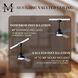 Atlas Donaire 52 inch Matte Black with Silver Blades Indoor/Outdoor Ceiling Fan, 316 Marine Grade Stainless Steel