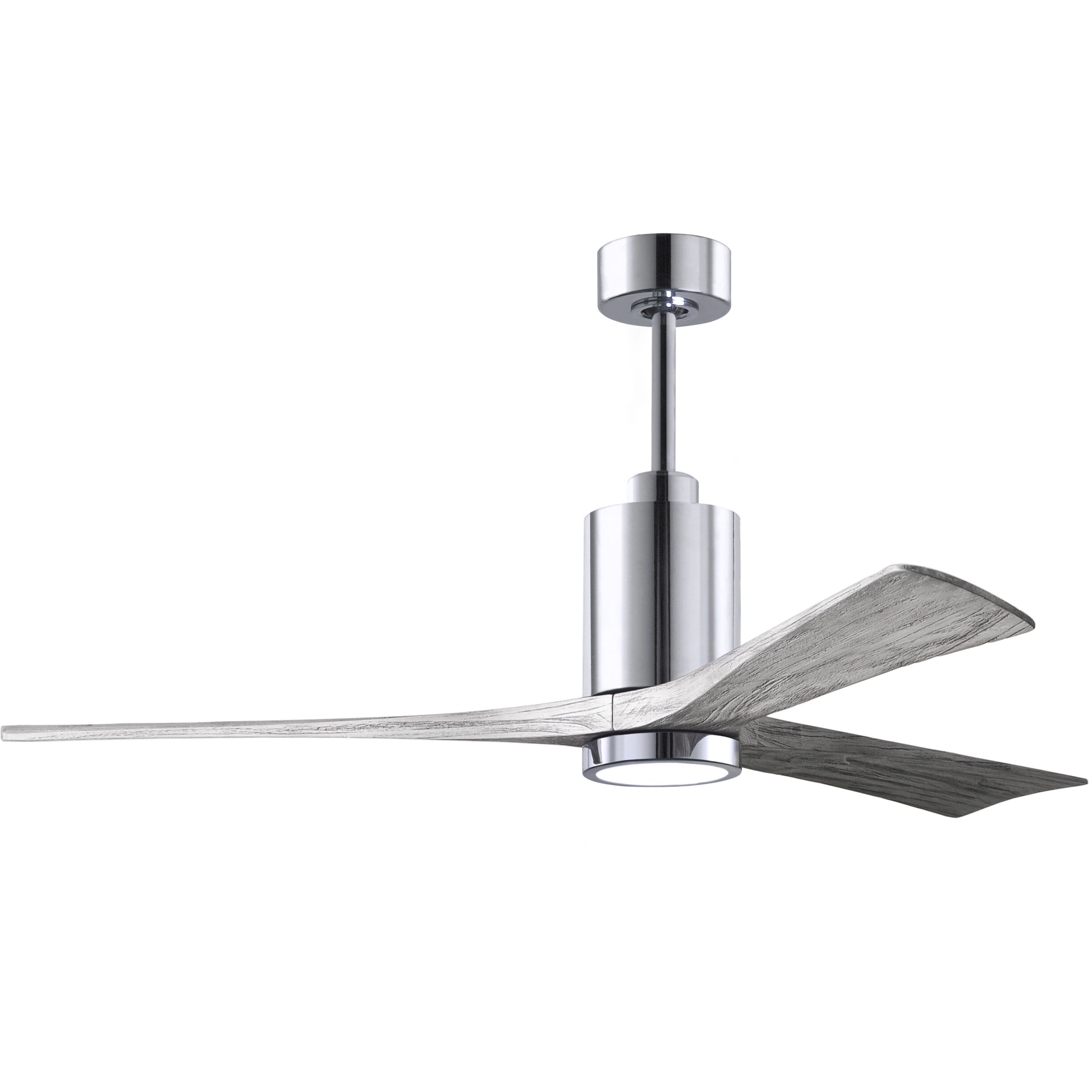 Atlas Patricia-3 60 inch Polished Chrome with Barn Wood Tone Blades Ceiling Fan, Atlas