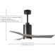 Atlas Patricia-3 42 inch Brushed Nickel with Matte White Blades Ceiling Fan, Atlas